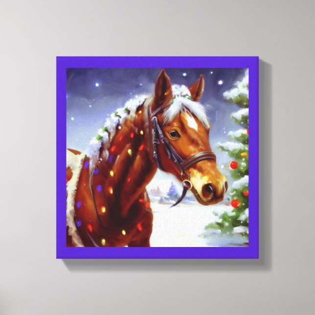 Toile Cheval de Noël 3 (Recto)