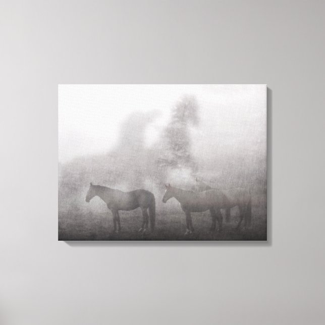 Toile Cheval du matin du Foggy (Recto)
