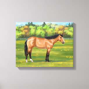 Toile Cheval du Quartier des Dun Buckskin