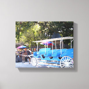 Toile Cheval et Carrosse Quartier Français de la Nouvell