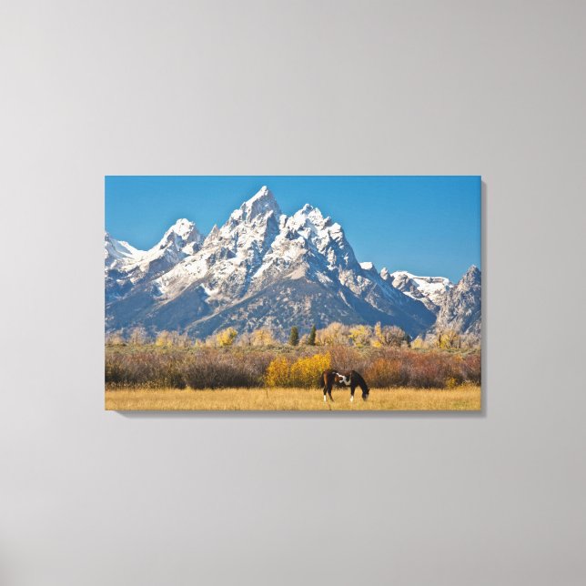 Toile Cheval et Grand Tetons, Moose Head Ranch (Recto)
