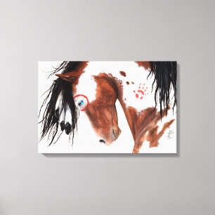 Toile Cheval Majestic Pinto par BiHrLe Art Canvas Imprim