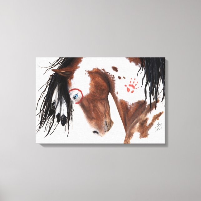 Toile Cheval Majestic Pinto par BiHrLe Art Canvas Imprim (Recto)
