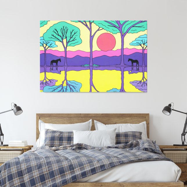 TOILE CHEVAL NOIR (Insitu(Chambre))