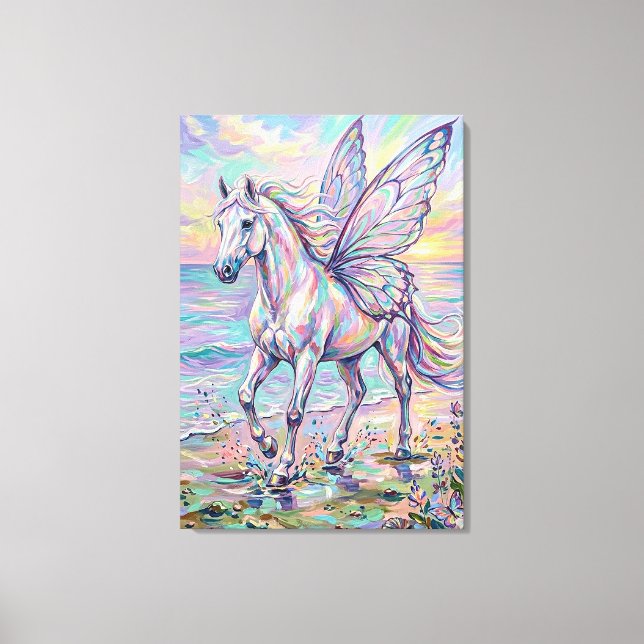 Toile cheval papillon (Recto)
