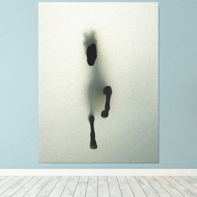 Toile Cheval Perçant le Brouillard - Art Abstrait (Insitu (Plancher de Bois))