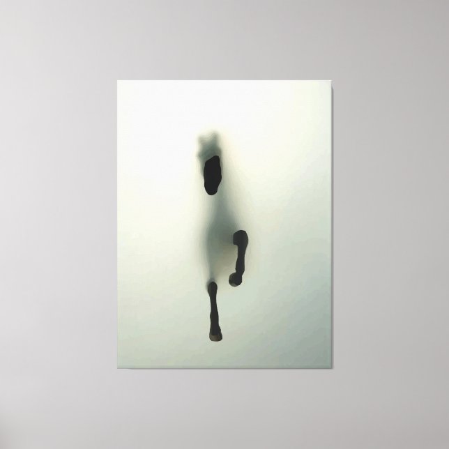 Toile Cheval traversant le brouillard (Recto)