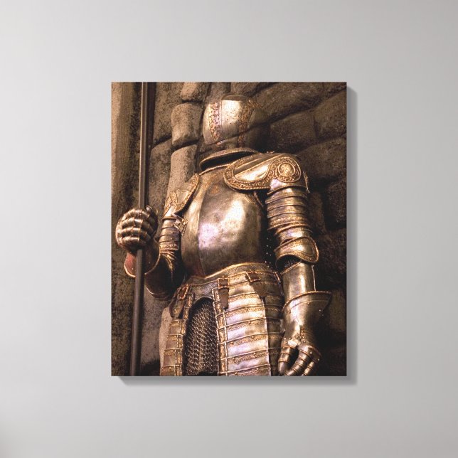 Toile Chevalier en armure (Recto)