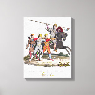 Toile Chevalier et archers normands, 1066, 'du bras