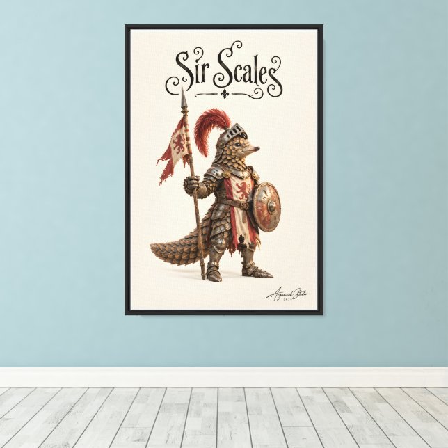 Toile Chevalier Pangolin (Insitu (Plancher de Bois))