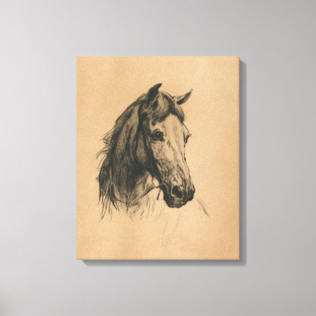 Toile Cheval's Head (par Heywood Hardy) (Recto)