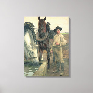 Toile Chevaux à la Trousse d'Eau, 1884 (huile sur toile)