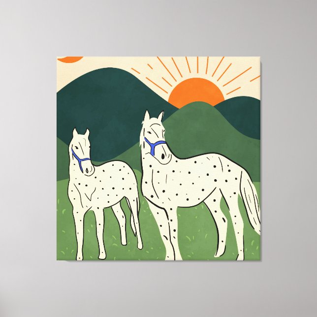 Toile Chevaux des Highlands (Recto)