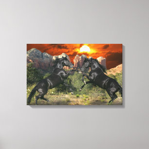 Toile Chevaux d'Imaginaire : Magie noire