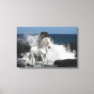 Toile Chevaux d'imaginaire : Mers du sud