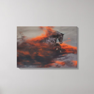 Toile Chevaux d'Imaginaire : Nuages