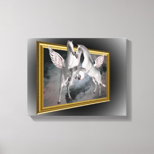 Toile Chevaux Pegasus Hors Des Limites Imaginaire