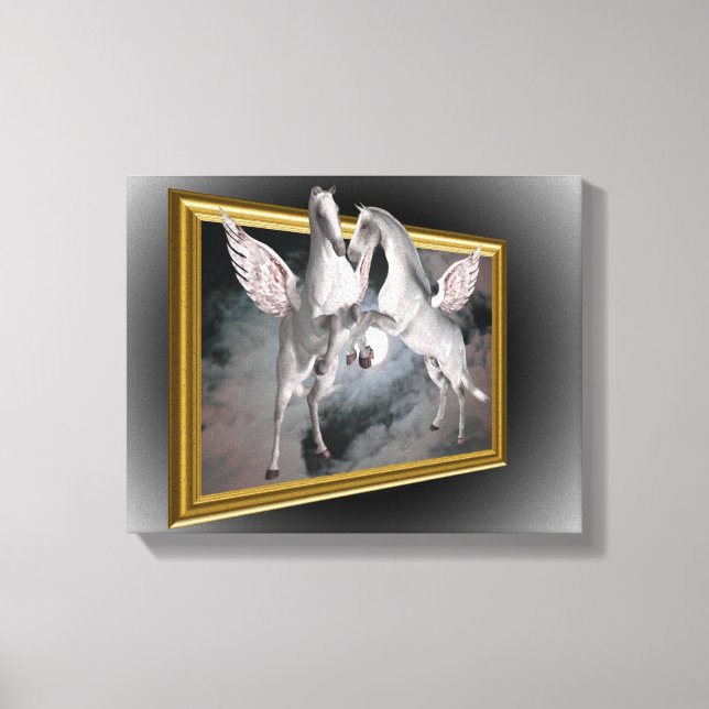 Toile Chevaux Pegasus Hors Des Limites Imaginaire (Recto)