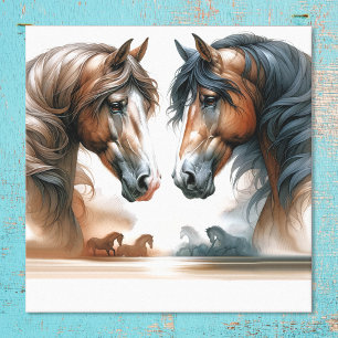 Toile Chevaux spéciaux Brown