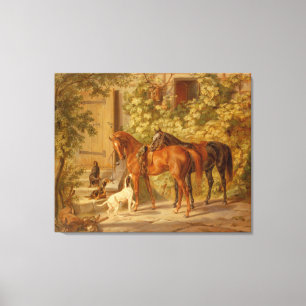 Toile Chevaux vintages au Porch Albrecht Adam