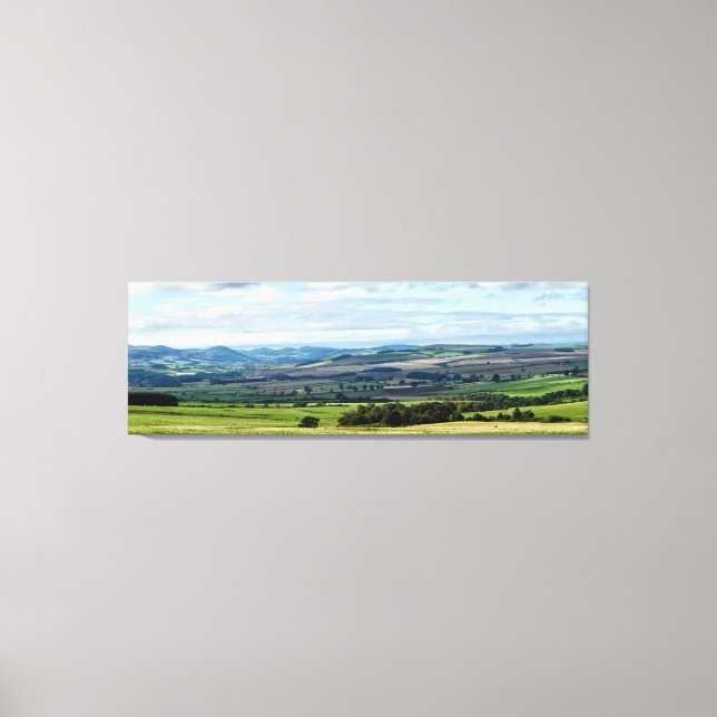 Toile Cheviot Hills Northumberland Panorama (Recto)