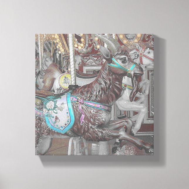 Toile Chèvre sur le Joyeux-Go-Round (Recto)