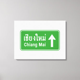 Toile Chiang Mai en tête ⚠ route de la Thaïlande ⚠
