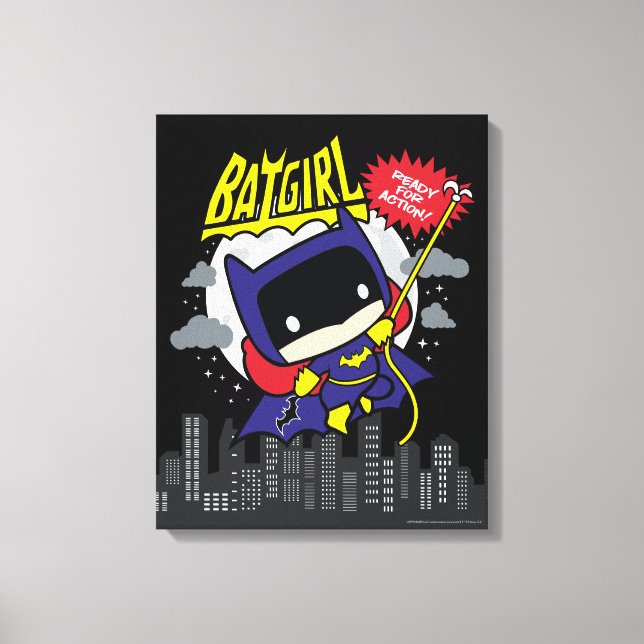 Toile Chibi Batgirl Prêt Pour L'Action (Recto)