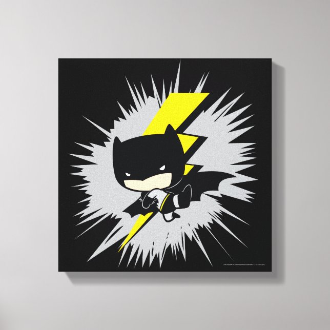 Toile Chibi Batman Lightning Kick (Recto)