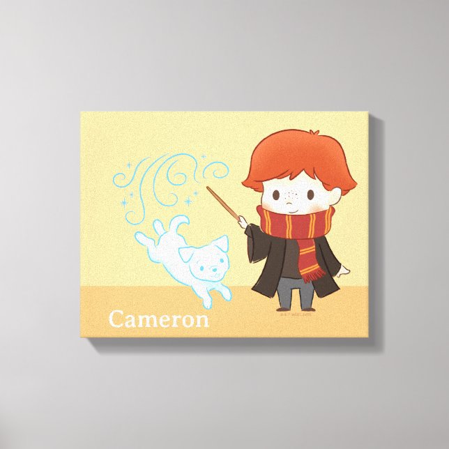 Toile Chibi Ron Weasley Patronus (Recto)