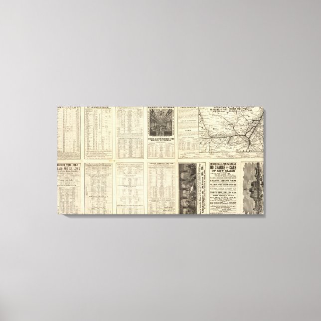 Toile Chicago et Alton Railroad 2 (Recto)