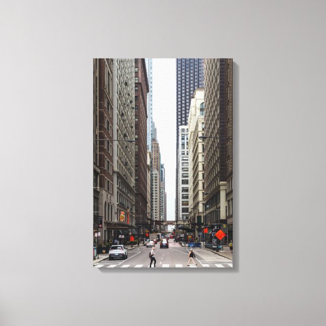 Toile Chicago Madison Street Canvas Imprimer (Recto)