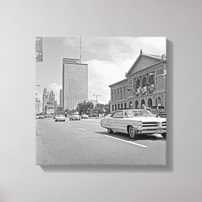 Toile Chicago Michigan Avenue Art Museum 1960 photo (Recto)