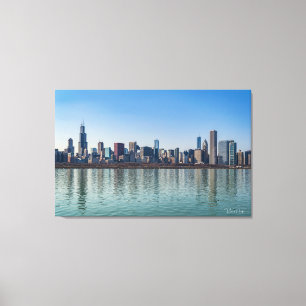 Toile - Chicago Skyline Lake Michigan Illinois