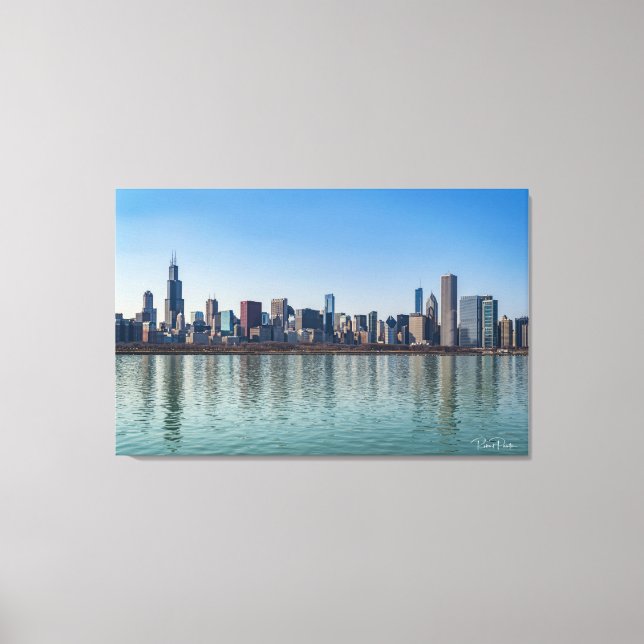 Toile - Chicago Skyline Lake Michigan Illinois (Recto)