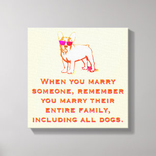 Toile Chien à chien français le plus froid