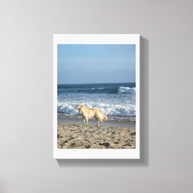 Toile Chien à la Plage (Recto)