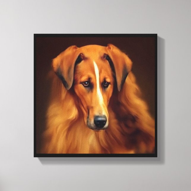 Toile Chien Bakharwal - Portrait de chien (Recto)