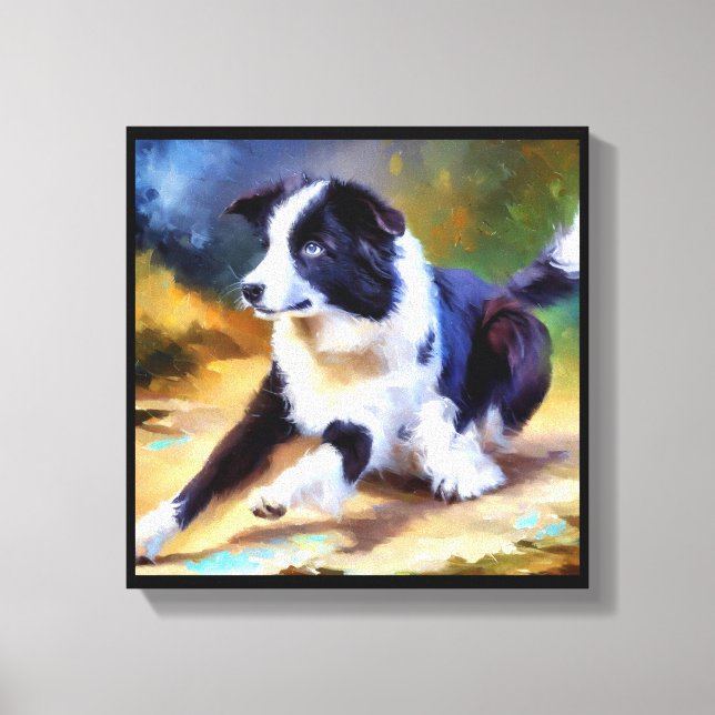 Toile Chien Border Collie (Recto)