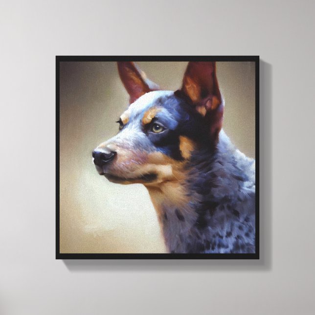 Toile Chien Bouvier Australien  (Recto)