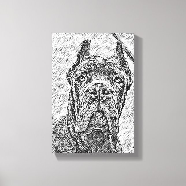 Toile Chien de chiot de Cane Corso corsa (Recto)