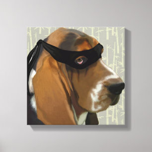 Toile Chien de Ninja Basset Hound