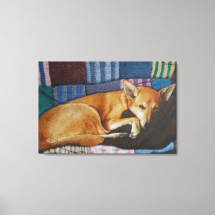 Toile chien de race de croix de berger allemand de