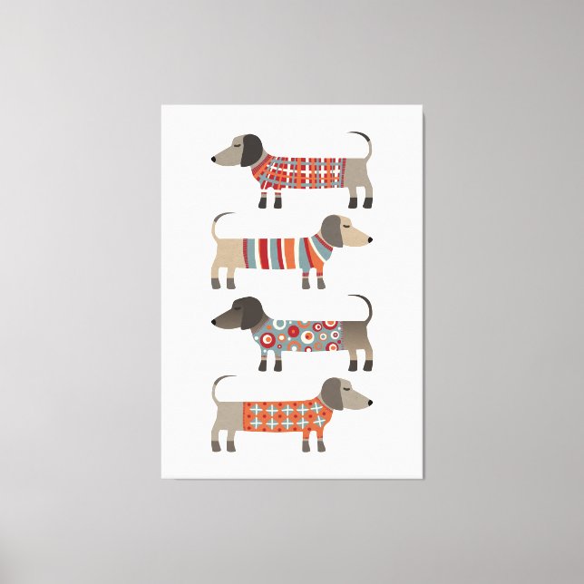 Toile Chien de saucisse Dachshund (Recto)
