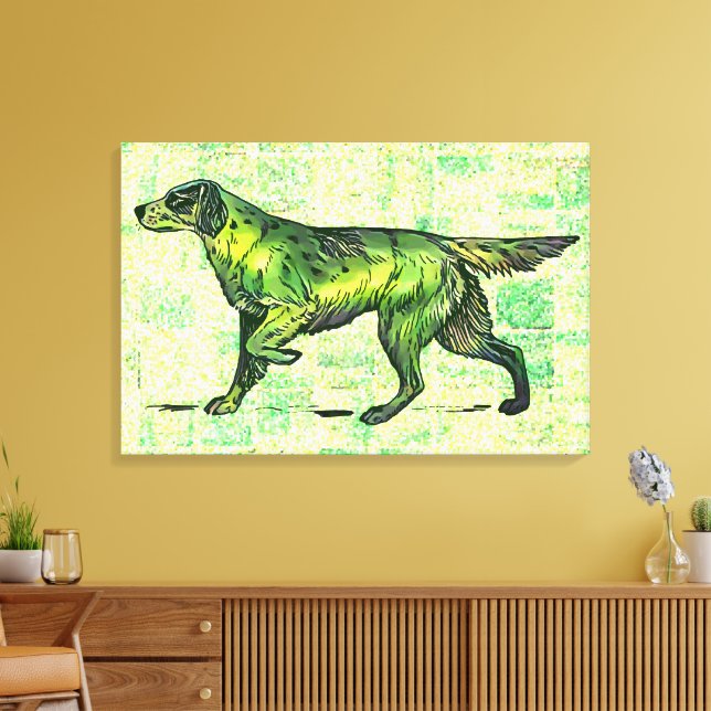Toile Chien de Setter (Insitu(Salon))
