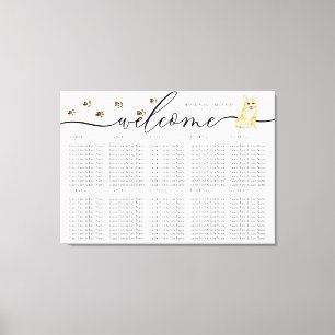 Toile Chien de table de siège de bienvenue du chiot de C