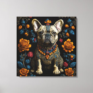 Toile Chien de taule français de l'art populaire mexicai