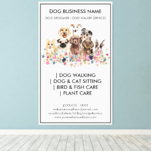 Toile Chien groomer vétérinaire animal sitter Canine wal