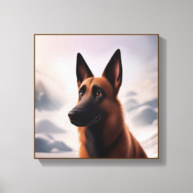 Toile Chien malinois (Recto)