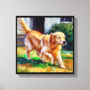 Toile Chien Retriever doré